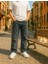Baggy Siyah Renk Rahat Kesim Erkek Jeans Pantolon 4