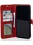 Kırmızı General Mobile Gm 22 Pro Hakiki Deri Cüzdan Kılıf Kapaklı Mıknatıslı Kartlık Bölmeli Cüzdanlı Stand Özellikli 2