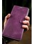 Mor Samsung Galaxy S9 Plus Hakiki Deri Cüzdan Kılıf Kapaklı Mıknatıslı Kartlık Bölmeli Cüzdanlı Stand Özellikli 1
