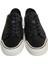 Siyah Deri Fileli Erkek Sneakers 3