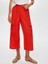 Resort Delik Işi Nakış Detaylı Viskon Keten Wide Leg Fit Pantolon S25PNT046 2