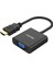Unıtek HDMI To VGA Dönüştürücü Ses Destekli 1080P60Hz (Y-6333) 1
