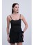 Kadın Siyah Basic %100 Pamuk Ince Askılı Atlet 1