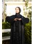 Siyah Premium Jessica - Krep Ipek Abaya (4 Mevsim) 3