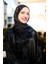 Siyah Premium Jessica - Krep Ipek Abaya (4 Mevsim) 4