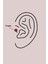 Çelik Gümüş Renk Mavi Zirkon Taşlı Tragus Piercing 2