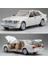 Mercedes W140 S320 1:24 Diecast Metal Araba Koleksiyon Sesli Işıklı Beyaz 1