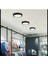 CT-5238 30W Panel LED Armatür Siyah Yulvarlak Sıva Üstü Metal Kasa Beyaz Işık 6400K 2