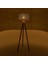 Lighting Calen Tripod Lambader - Yeşil / Ceviz - 140X35X35 cm 1