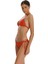 Turuncu Işlemeli Üçgen Bikini Takımı 3