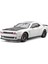 Dodge Challenger Srt Hellcat 1:24 Diecast Metal Araba Koleksiyon Sesli Işıklı Beyaz 2