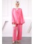 Pembe Kimono Modal Pantolonlu Takım 1