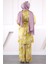 Sarı Desenli Kimono Pantolonlu Takım 3