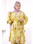 Sarı Desenli Kimono Pantolonlu Takım 4
