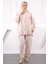Bej Tunik Pantolonlu Takım 2