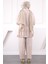 Bej Tunik Pantolonlu Takım 3