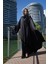 Siyah Lüx Abaya Kristallerle El Yapımı Abaya 6