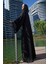 Siyah Lüx Abaya Kristallerle El Yapımı Abaya 7