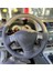 Toyota Corolla 2008-2009 Araca Uyumlu Direksiyon Kılıfı (Orta Göbekle Aynı Renk) 3