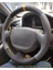 Hyundai Accent Admira Araca Özel Direksiyon Kılıfı Gri Nubuk Sarı Yüzük 1