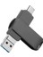 USB + Type-C Çıkışlı Flash Bellek 64GB Iphone Samsung Ios Android Windows Pc Flash Bellek 1