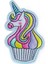 Aplike Ütü Ile Yapışan Unicorn At Pembe Karışık Arma 5x3 cm 1