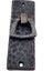 Antika Tarz Dekoratif Pirinç Dik Dövme Mobilya Kulbu - 90X31 Mm, Oksit 1
