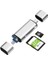Type-C USB Micro Sd Kart Okuyucu Çevirici Dönüştürücü Adaptör Pc, Dizüstü, Tablet, Telefon Uyumlu 3