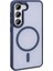Galaxy S23 Kılıf Magsafe Şarj Özellikli Mat Arka Yüzey Fzd Sio Kapak-Koyu Mor 5