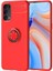 Oppo Reno 4 Kılıf Btbm Ravel Silikon Kapak-Kırmızı 1
