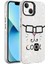 Apple iPhone 14 Kılıf Mermer Desenli Btbm Marbello Kapak-Beyaz 1