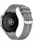 Fossil Sport Watch 43MM ile Uyumlu Kordon Kayış Dikiş Desenli Silikon KRD102 Lms 22/dds Gri 2
