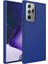 Galaxy Note 20 Ultra Kılıf Metal Çerçeve ve Buton Tasarımlı Silikon Klfs Luna Kapak-Lacivert 1