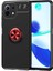 Xiaomi Mi 11 Lite Kılıf Klfs Ravel Silikon Kapak-Siyah-Kırmızı 1