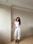 Halter Yaka Beyaz Bodysuit 2