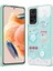 Xiaomi Redmi Note 12 Pro 4g Kılıf Parlayan Sıvılı Simli Kabartma Figürlü Klfs Cevze Kapak-Yeşil 1