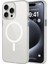Apple iPhone 15 Pro Max Kılıf Mat Arka Yüzey Wireless Şarj Özellikli Fzd Flet Magsafe Kapak-Beyaz 1