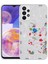 Galaxy A23 Kılıf Desenli Sert Silikon Btbm Mumila Kapak-White Rabbit 1