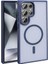 Galaxy S24 Ultra Kılıf Magsafe Şarj Özellikli Mat Arka Yüzey Btbm Sio Kapak-Lacivert 1