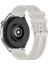 Fossil Watch 43MM ile Uyumlu Kordon Kayış Dikiş Desenli Silikon KRD102 Lms 22/dds Krem 2