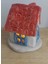 Seramik Altlıklı Mumluk El Yapım 12X11CM Kırmızı Mavi Beyaz Obje 1 Adet 2