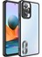 Xiaomi Redmi Note 10 Pro Kılıf Kamera Korumalı Logo Gösteren Klfs Omega Kapak-Siyah 1