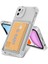 Apple iPhone 11 Kılıf Airbag Tasarımlı Şeffaf Kartlıklı Klfs G-Kart Kapak-Renksiz 1