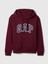 Kadın Bordo Gap Logo Fleece Fermuarlı Sweatshirt 2