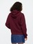 Kadın Bordo Gap Logo Fleece Fermuarlı Sweatshirt 5