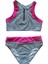 Genç Kız Fermuar Detaylı Siyah Bikini Takımı 1