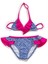 Kız Çocuk Desenli Üçgen Bikini Takımı 1