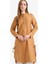 Yeni Sezon Regular Fit Basic Düz Uzun Kollu Gömlek Tunik 3