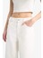 Yeni Sezon Culotte Gabardin Kumaş Pantolon Yüksek Bel Basic Düz Cepli Geniş Bol Paça 5