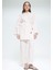 %100 Keten Regular Fit Bağcıklı Uzun Kollu Gömlek Tunik D4394AX25SM 2